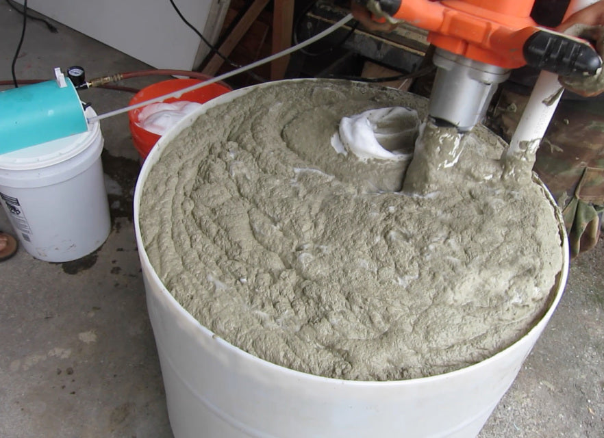 foam concrete mixer machine